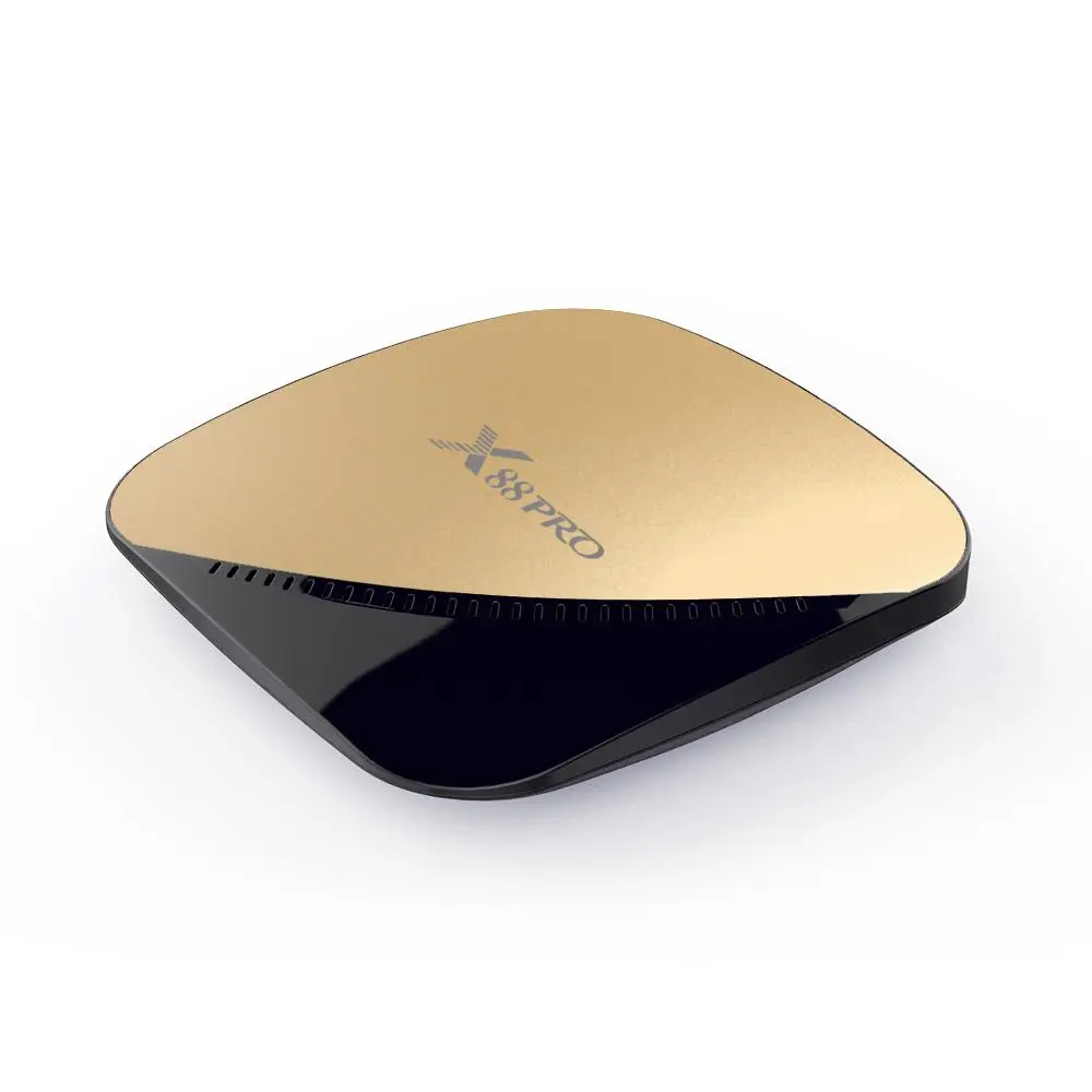 X88 PRO Android 9,0 ТВ приставка Rockchip RK3318 4 ядра 2,4G и 5G Wifi 4K HDR приставка USB 3,0 Поддержка 3D кино золото D25