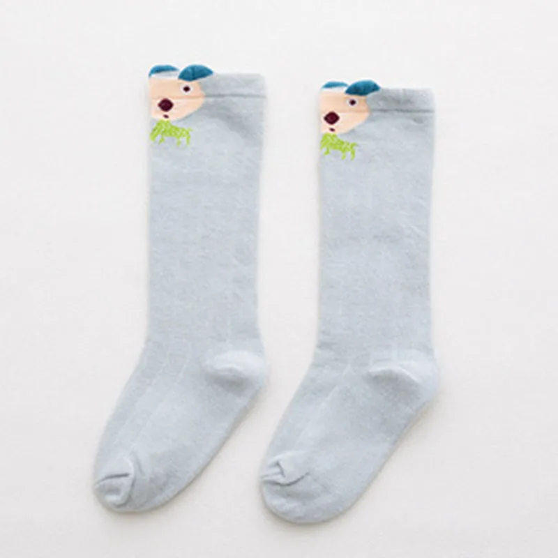 Детские носки для малышей Вязаные хлопковые длинные носки без пятки детские гольфы для малышей детские кружевные летние носки для девочек - Цвет: 05