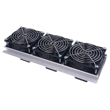

TEC Electron Semiconductor Refrigeration Cooler Triple Fan Thermoelectric Module Kit DIY Peltier Dropshipping
