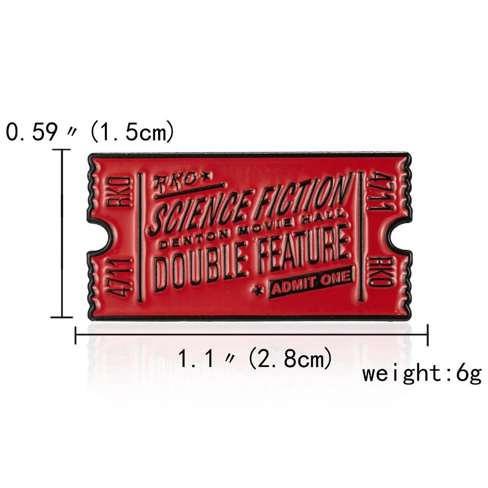 Брошь в виде кинобилетов, автомат для продажи конфет, панк-пленка, эмаль, булавка в виде кинофильма, камеры, милый воздушный билет, Радужный чемодан, нагрудные булавки