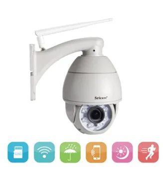 

Sricam SP008B 720P Wireless PTZ Speed Dome Camera Intercom IP Camera
