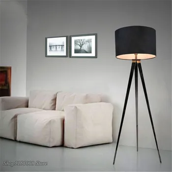 

Nordic LED Floor lights simple modern personality fashion creative living room bedroom study tripod floor lamp lighting Fixtures
