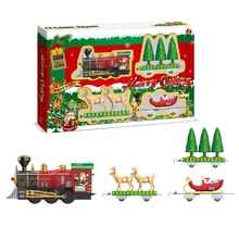 NFSTRIKE Рождественская электрическая сборка Музыкальная железная дорога поезд игрушка блоки игрушки для детей рождественские подарки