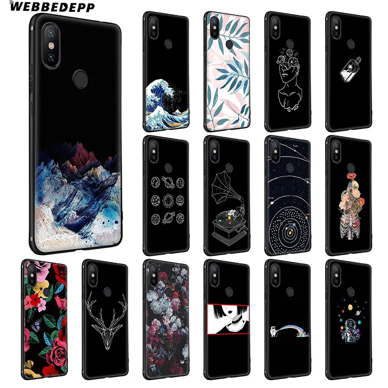 Wave Rainbow Space Feather Soft Case for Xiaomi Mi A1 A2 A3 9 9T Pro CC9 CC9E & Redmi 8A 7A K20 Note 8 |