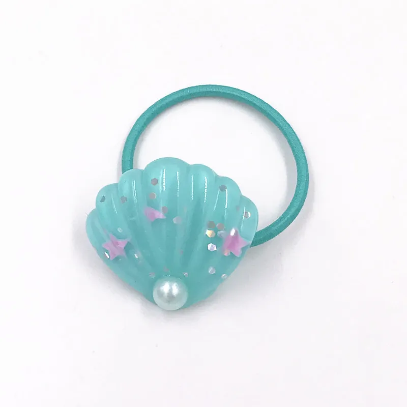 9 1PCS Lovely Heart Star Shell Girls Hairbands Kids Elastics Hair Bands Hair Accesorios Children Women Rubber Bands Headband - Цвет: 9