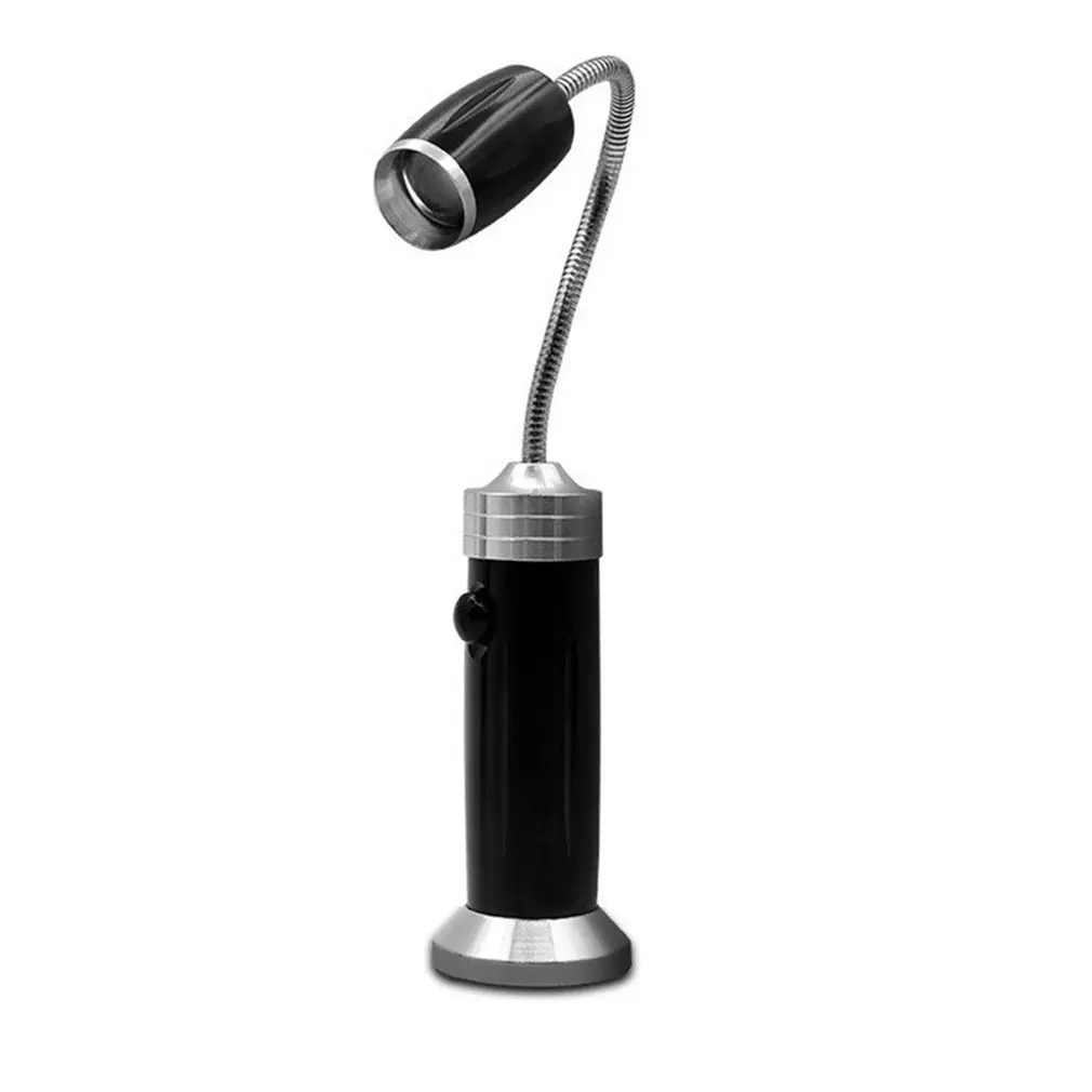 

Magnet recharging Rotating Flashlight Zoom Turning Work Light Glare Multifunctional Flashlight