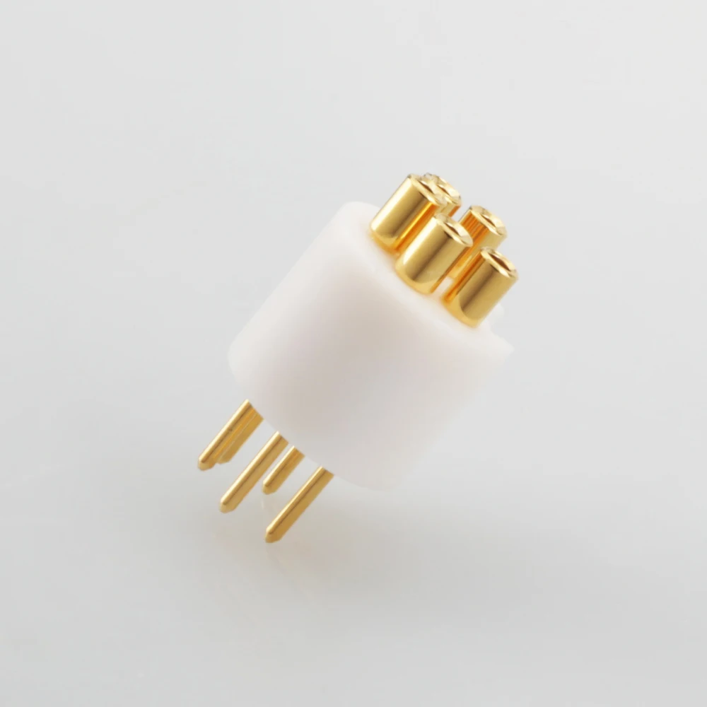 Viborg-tomada Revestida a Ouro Lp107 g Conector Macho de Pinos Grelha Giratória em Cobre Puro