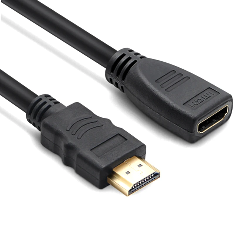 30 см позолоченные 1 4 V Hdmi удлинитель для мужчин и женщин|Кабели HDMI| |