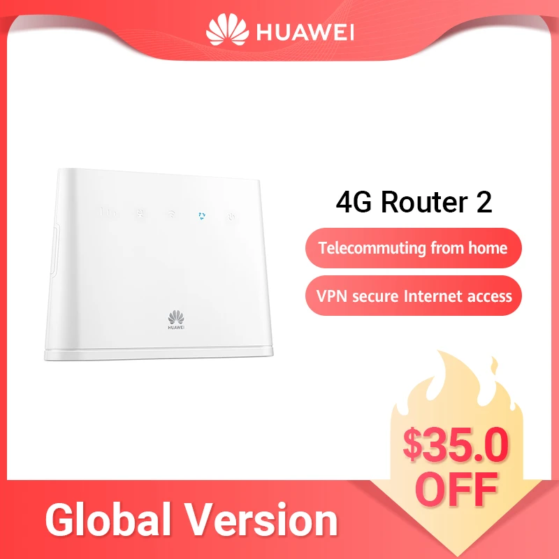  HUAWEI 4G Router 2 300Mbps B311-221 LTE CPE 32 Users 2.4 GHz VPN APP Control SIM card Router 