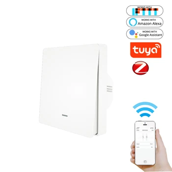 

1/2/3 CH Wireless Light Switch Remote Control APP Voice Tuya ZigBee3.0 Timer Push Button ZB Hub Smart Life Alexa Google Home