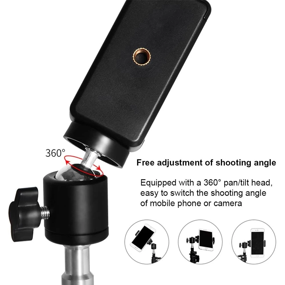 Phone Tripod Selfie Stick 1/4 interface For Phone Smartphone Holder Tripod For Mobile Tripod Phone Stand Selfie Stick Mobile Mask Vlogging Kit
