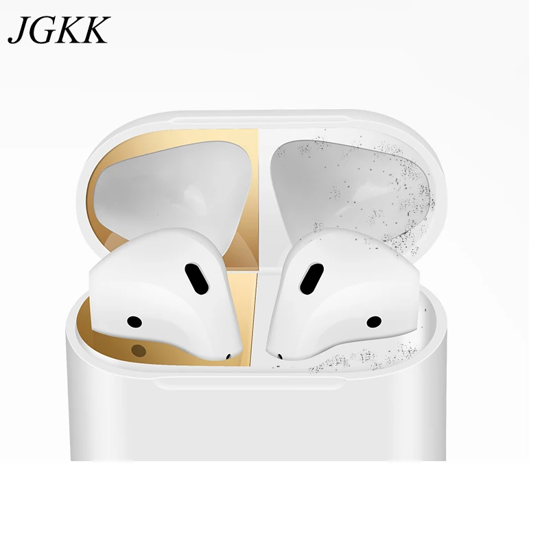 JKGG для Apple Airpods коробка из фольги Пылезащитная наклейка металлический смешанный