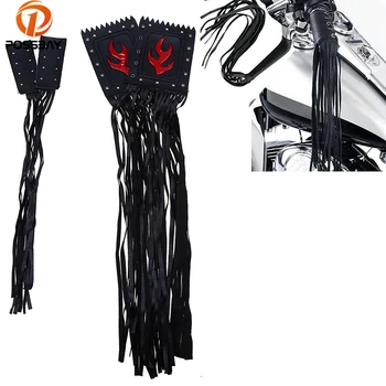 

POSSBAY Motorcycle Grip Covers Streamer Cafe Racer Brake Lever Tassel Fringes for Harley Yamaha Honda Suzuki Handlebar Cover