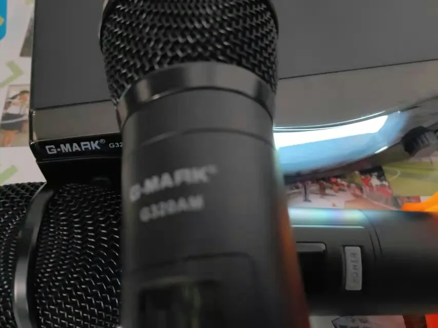 Отзыв о товаре Беспроводной микрофон G-MARK G320AM, профессиональный, UHF, 2 канала, микрофон для караоке, ручной, автоматическая настройка частоты, 100 м от пользователя E***r
