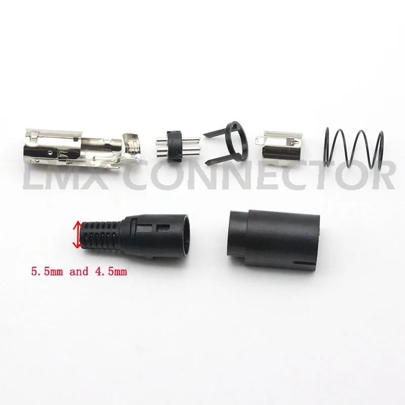 DIN Plug 3Pin 4Pin Kycon Power Socket for TFT LCD Flatscreen TV 12/24V DC Male Plug with Female MPC Socket 2
