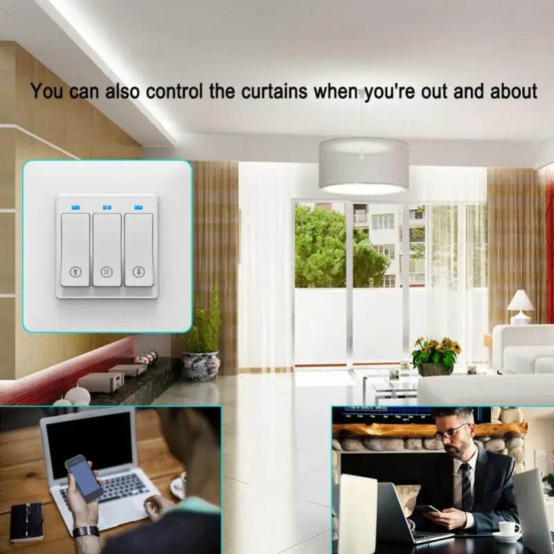 4 шт. Wifi смарт рольставни мотор дверной переключатель Интеллектуальный занавес переключатель настенный таймер Голосовое управление Google home
