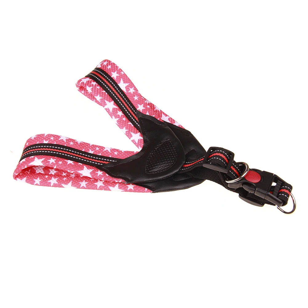 High quality Adjustable Star Mesh Dog Collar Leash Harness Walking Lead Traction Rope Soft Pet Supplies excellent durability