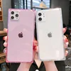 JAVY Clear TPU Silicone Candy Colour Phone Case For iPhone 12 Mini 11 Pro Max X XS XR 7 8 6 6S Plus Shockproof Soft Cover ► Photo 1/5