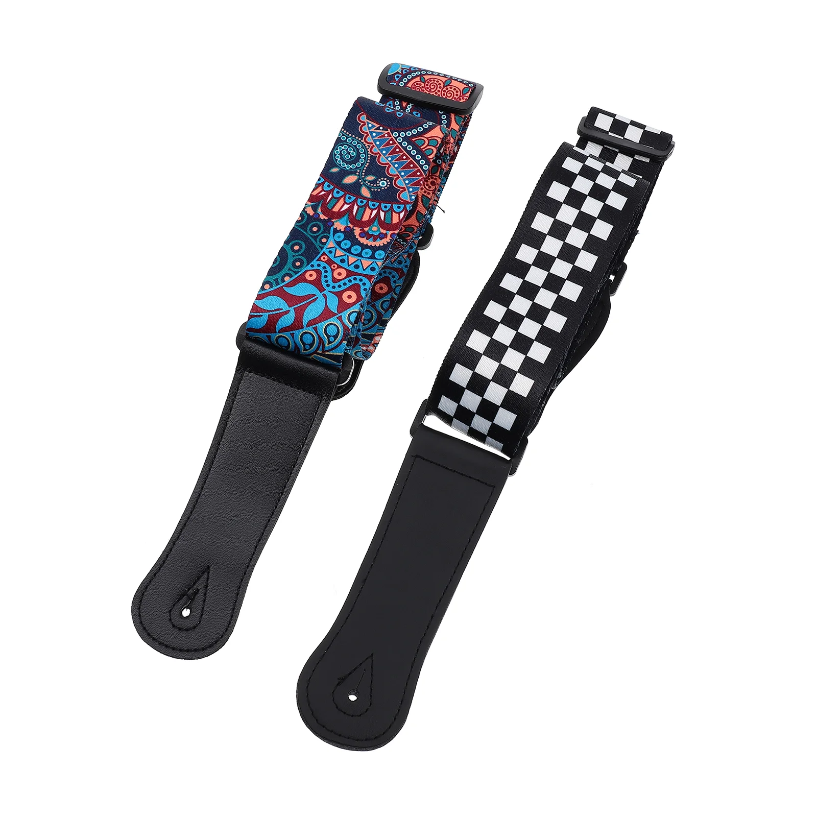 2pcs Folk Style Electric Guitar Straps Practical Folk Style Guitar