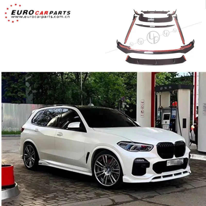 

X5 body kit fit for X5 G05 MBM style front lip side skirt rear diffuser and spolier rear wing