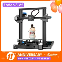 Ender-3 V2 3D Drucker Kit Stille TMC2208 Mainboard 32 Bit Creality 3D Glas Bett 4,3 Zoll Farbe Lcd Sensor Lebenslauf druck