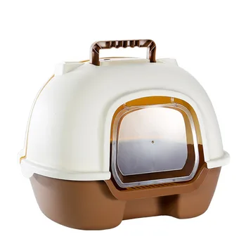 

Litter Box Fully Enclosed Cat Toilet Deodorant Large Size Anti-outside