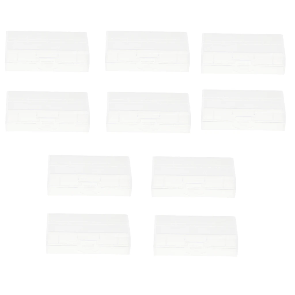 10 PCS Battery Storage Case/Box/Organizer/Holder for 18650 Batteries Cell Battery