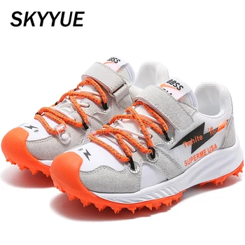 

Kids Sport Sneakers Children Genuine Leather Sneakers Baby Girls Brand Casual Sneakers Boys Mesh White Shoes Trainers Spring New