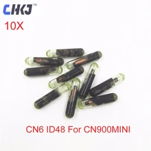 CHKJ 10 шт./лот CN6 ID48 чип для мини CN900 Автомобильный Транспондер 48 чип стекло пустой чип CN900/ND900 мини программист копия ключа автомобиля