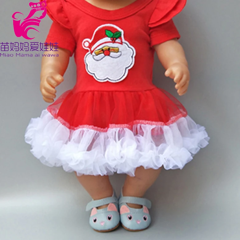 18 дюймов Кукла рождественское платье Санта Клаус одежда шляпа для Reborn Baby Doll