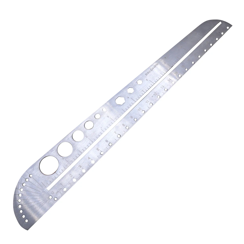 Multifunctional Stainless Steel Angle Protractor, Ruler Degree Measuring Tool