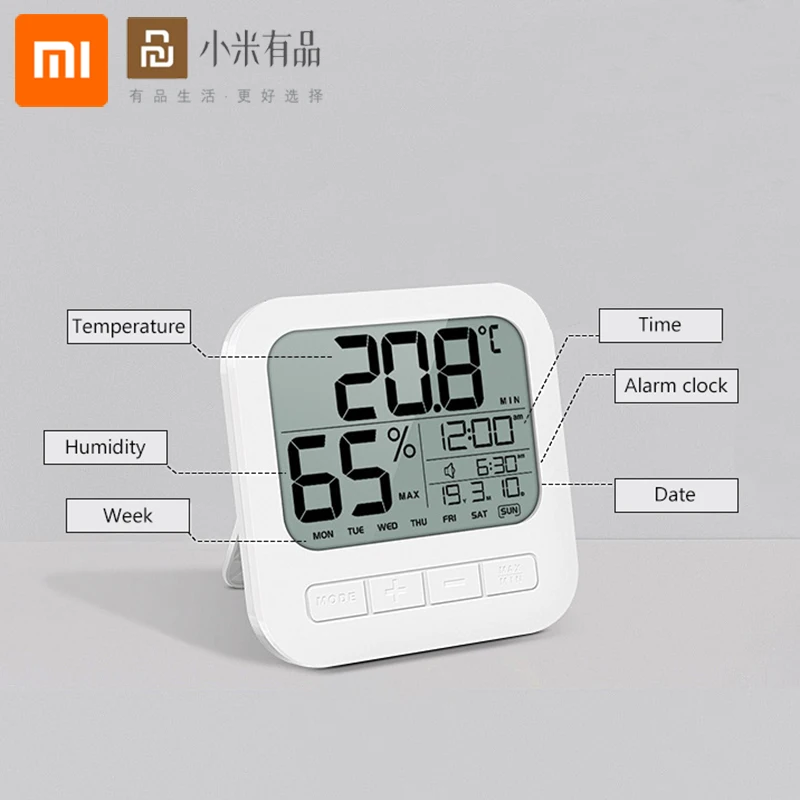 Xiaomi YouPin будильник датчик температуры и влажности ЖК экран цифровой термометр