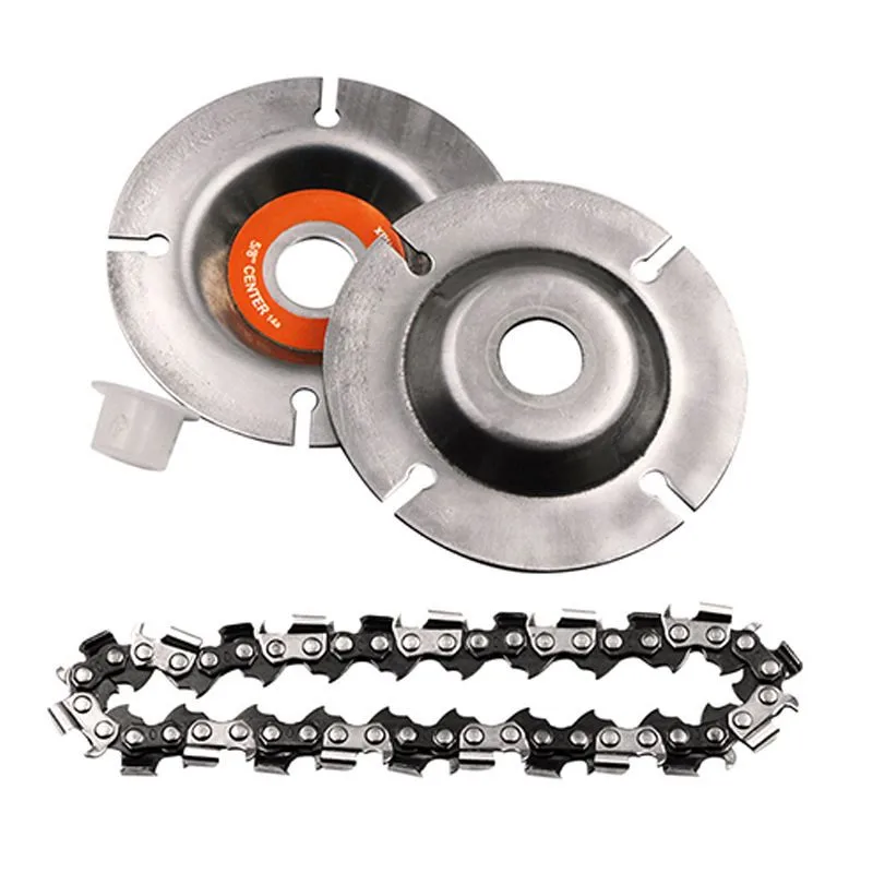 

1PC 4/5 Inches Wood Carving Disc Saw Blade Tools Disc Fine Abrasive Cutting Chain Grinder Chain for 125x 22mm Angle Grinder