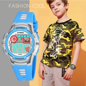 

9 Colors Kids Sport Watch Boys Girls Digital Wacthes Led Wristwatch Kids Waterproof Children's Holiday Gift Reloj electronico