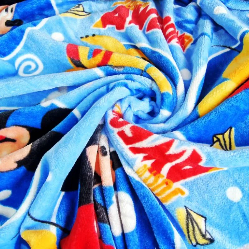 Disney классический нижнее белье для девочек с рисунком Минни Микки Мышь стежок Детские Одеяла Пледы 70x100 см для защиты детей и домашних животных Малый одеяло на детскую кроватку самолет
