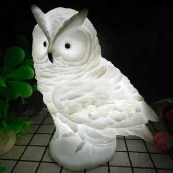 

AsyPets Lovely Owl Shape LED Night Light Table Lamp Decoration