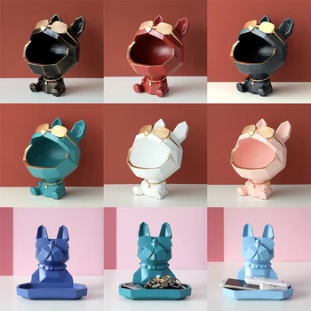 

Dog Big Mouth Storage Box Home Decor Ornamental Resin Art Sculptures Figurines Home Decor Decorative Gift OCT998
