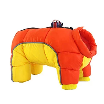 

Pet Dog Clothes Winter Warm Padded Thicker Reflective Cotton Coat Waterproof for Small Medium Dogs Four Feet Clothing FP