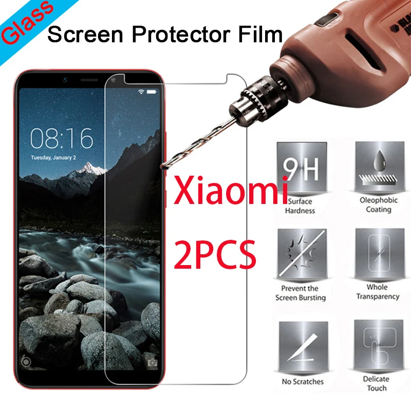 2 шт. стекло для Xiomi Mi A1 A2 Lite 3 4 4i 4C зеркальная передняя пленка Pocophone F1 Xiaomi Закаленное