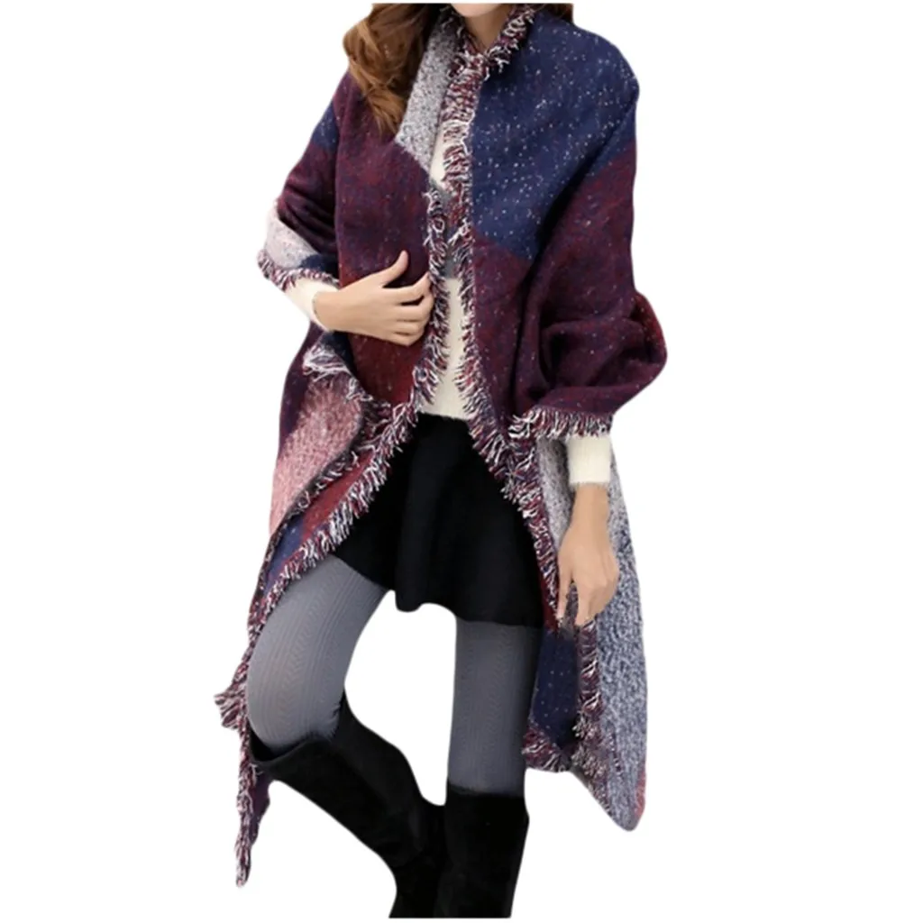 39scarf Шарф и шапки 2019Top Модные женские зимние теплые Стрейчевые вязаные шапки длинного размера плюс шарф шапочки головной убор теплая шапка s - Цвет: 39scarf