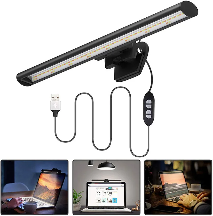 Tela do Computador Lâmpada de Suspensão Proteção para os Olhos Luz para Casa e Escritório Inteligente Alimentado Ajustável Brilho Estudo E-leitura Usb 1 High Quality Luzes e Iluminação