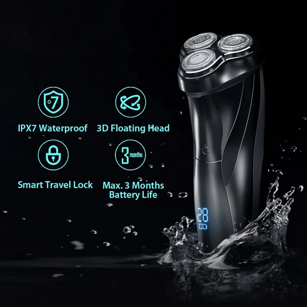 Enchen Male Face Shaver Flex Razor 3D Electric Shaver Men Washable USB Rechargeable Shaving Beard Machine Barbeador 2020 New