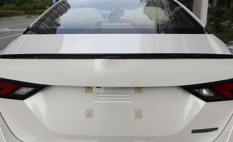 Для Nissan Sylphy углерода Стиль спойлер заднего багажника, крыла сзади загрузки губ покрытие автомобиля для укладки