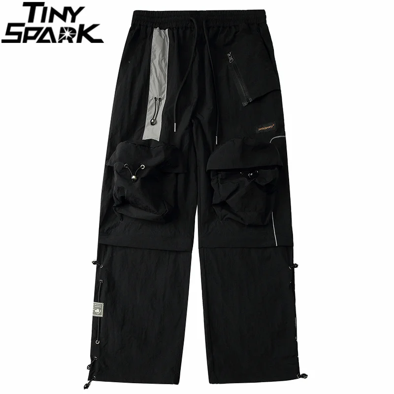 

Hip Hop Cargo Pants Pockets Men Streetwear Harajuku Joggers Pants 2020 Autumn Summer Harem Pants Fashion Casual Trousers Zipper