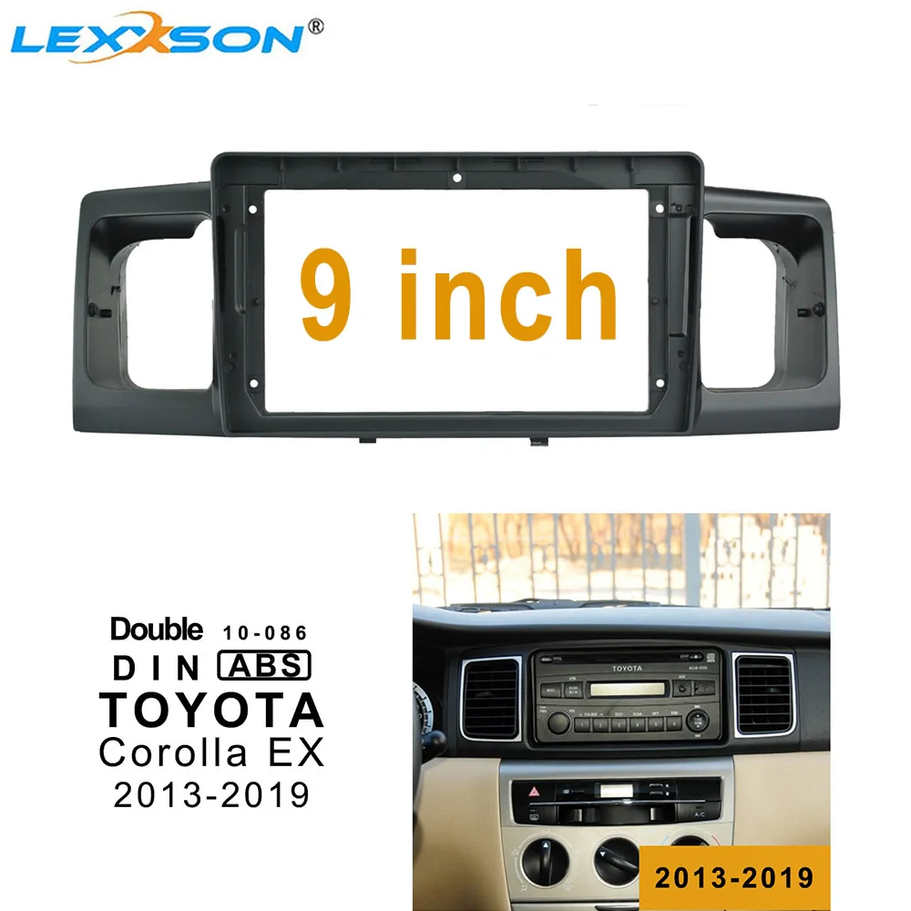 LEXXSON 9 дюймов Автомагнитола для Toyota Corolla EX 2013- 2Din радио плеер Fascia аудиоадаптер Панели Наборы винтов