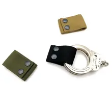 Outdoor Hunting Tactical Handcuffs Belt Bulck Nylon Keychain Ring Set Hunting Accessories Fit for 2 Inch Belt