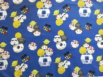 

Cartoon Star War Fabric 100%Cotton Fabric Star Wars Hero Darth Vader/yoda Print Fabric Sewing Material For DIY Boy's Clothing