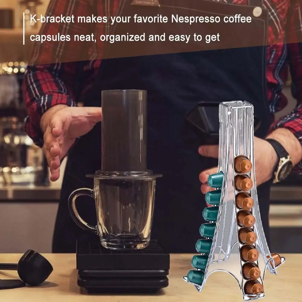 Eiffel Tower Shape Coffee Capsule Holder For Storing Nespresso Capsules