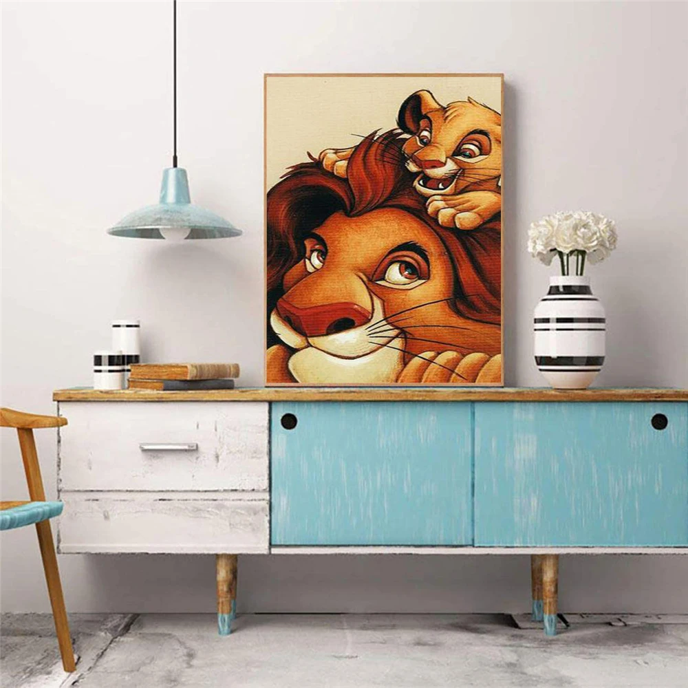 Disney Simba 5D Diamond Painting Kits The Lion King Mosaic Picture of Rhinestones DIY Embroidery Art Craft Home Decor diamond painting diamond painting accessories