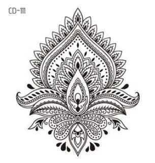 

Waterproof Temporary Tatoo Fake Tattoo Sticker Tribal Totem Lotus Henna Flash Tatto Tatouage Temporaire Tattoos For Girl Women